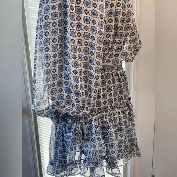 MISA LOS ANGELES Zonia Mini Dress in Blue Scorpios Tile Womens Size XS NWT - Picture 7 of 13